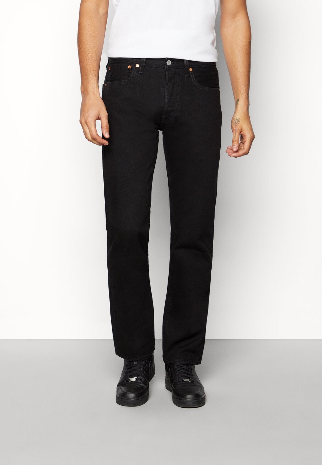

Джинсы прямого кроя Levi's 501 Original Unisex, кромка черного цвета