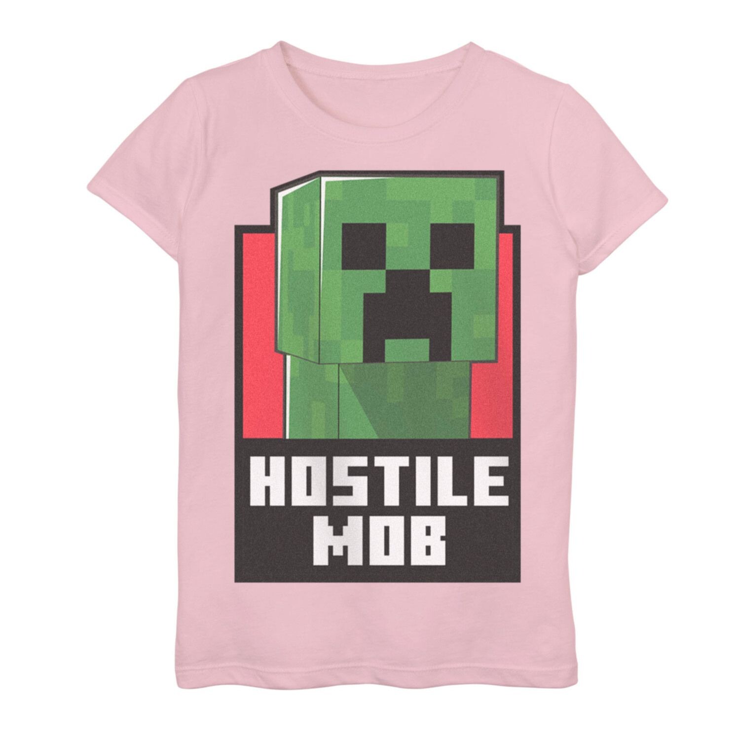 

Футболка с логотипом Minecraft Creeper Hostile Mob для девочек 7–16 лет Licensed Character