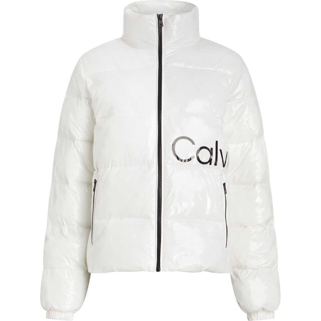 

Ck Jeans блестящая укороченная куртка j Calvin Klein Jeans, белый