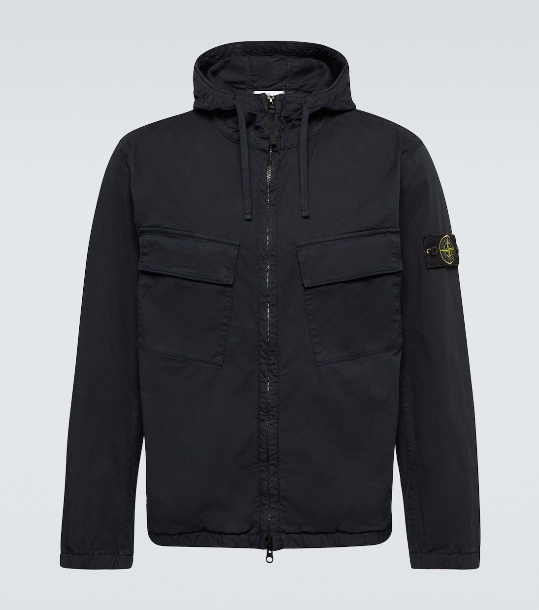 

Куртка compass из смесового хлопка Stone Island, синий