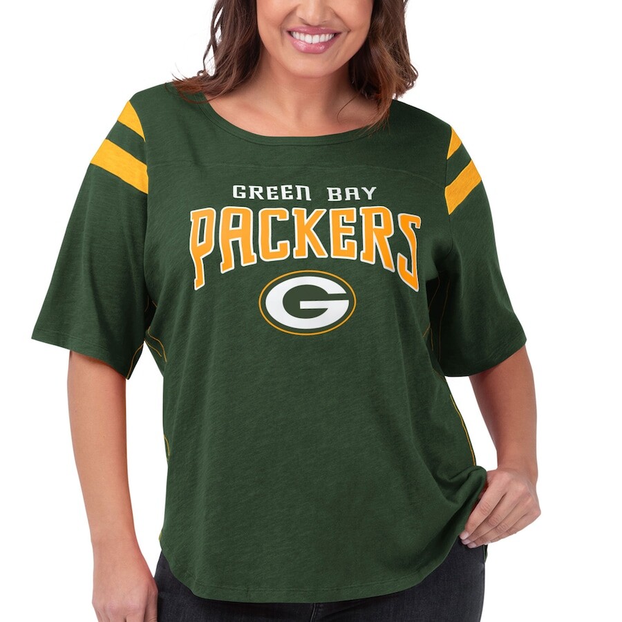 

Футболка с длинным рукавом G-III 4Her by Carl Banks Green Bay Packers, зеленый