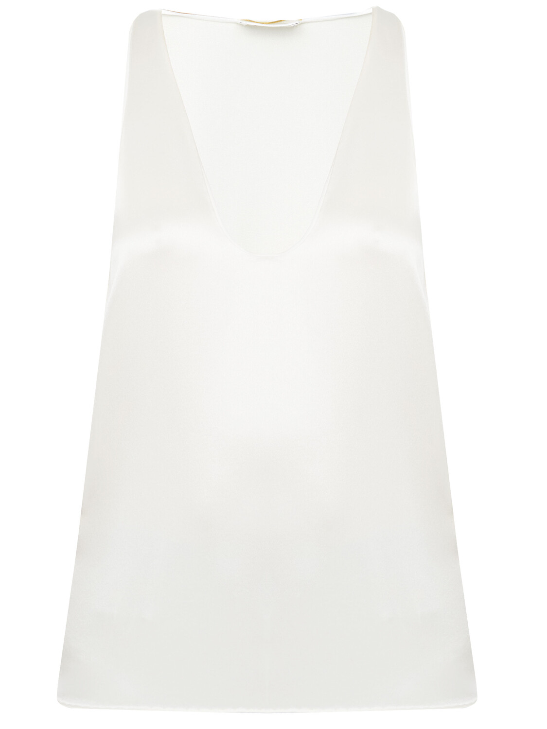 

Топ Saint Laurent Silk, кремовый