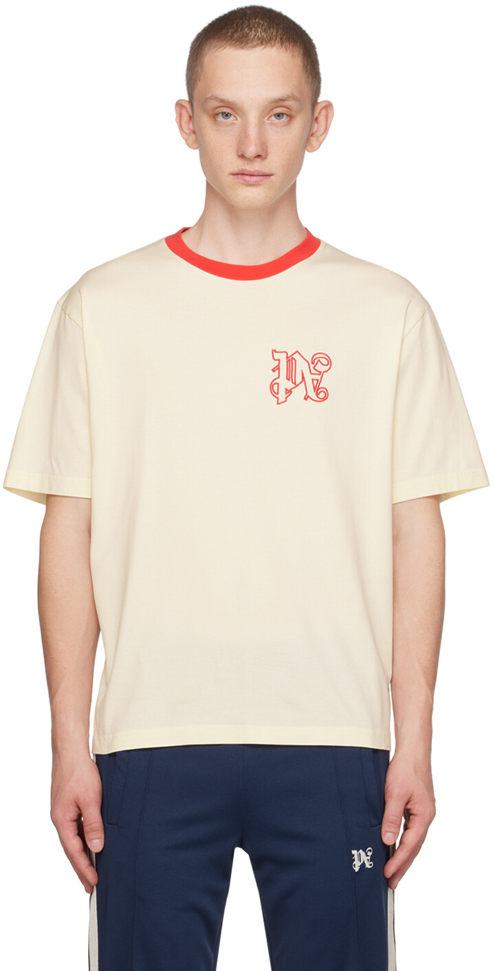 

Off-White Palm Angels Футболка с монограммой MoneyGram Haas F1 Edition Racing