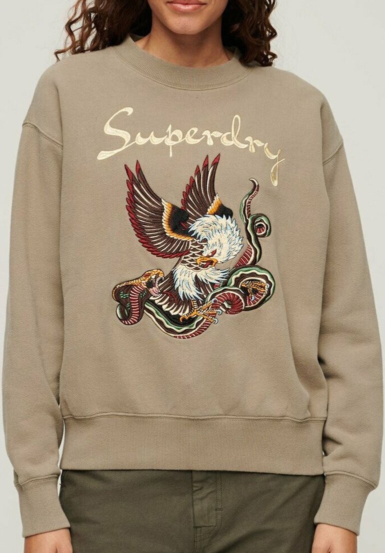 

Толстовка SUIKA EMBROIDERED LOOSE Superdry, хаки