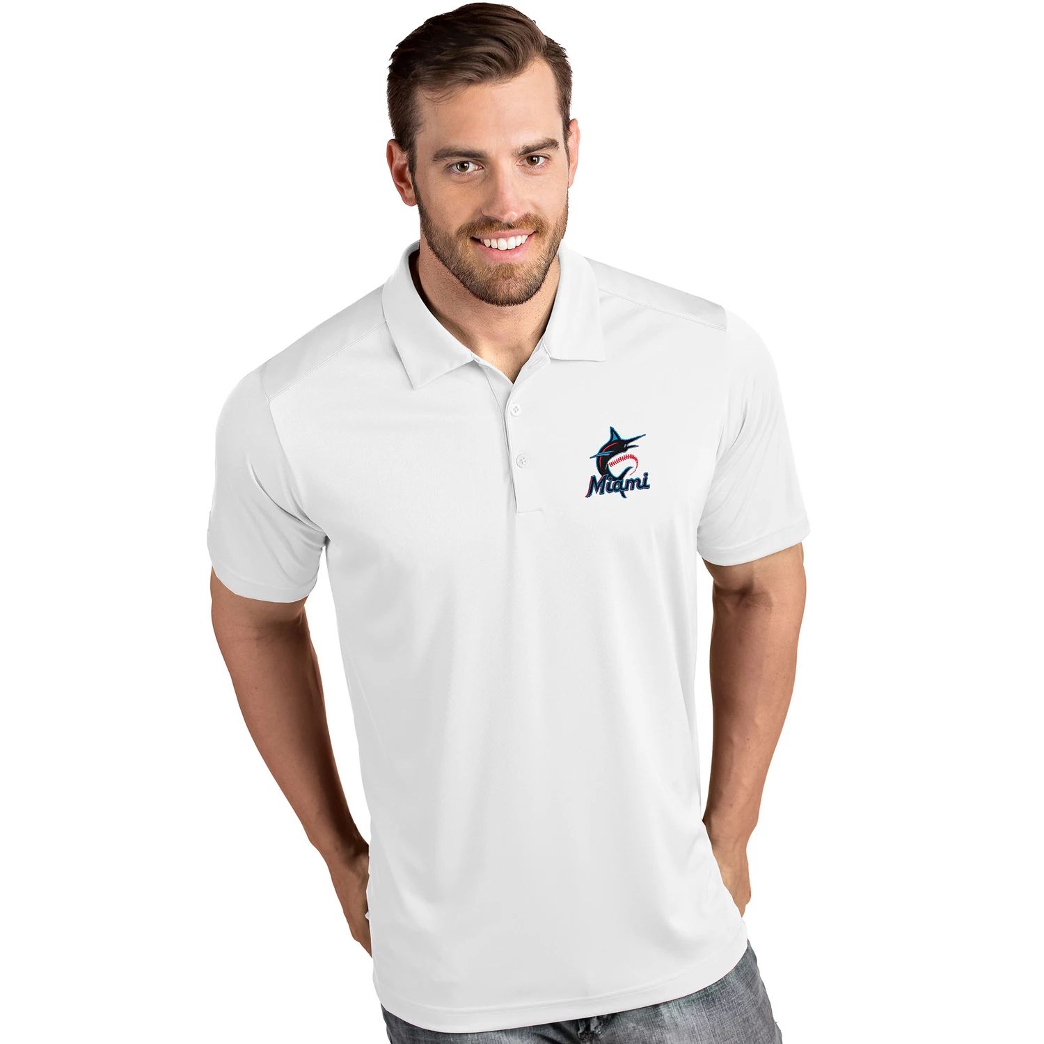 Мужская рубашка-поло Tribute MLB Miami Marlins Antigua