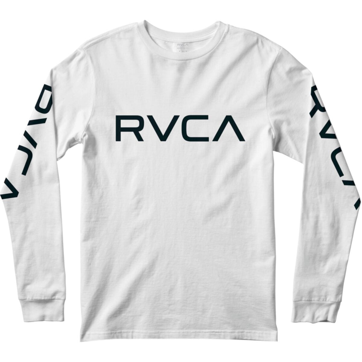 цена Большая футболка rvca с длинными рукавами Rvca, цвет white/black