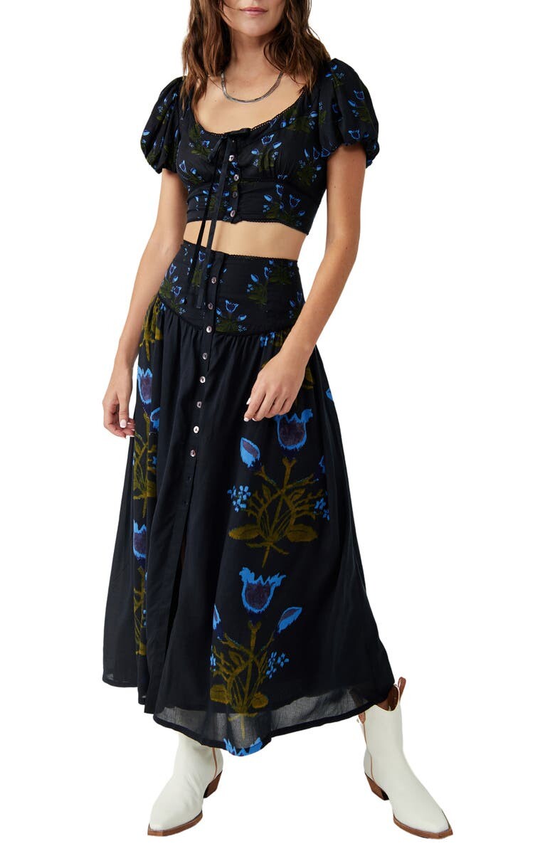 

Платье макси Easy to Love с цветочным принтом из двух частей FREE PEOPLE