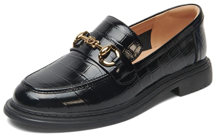 

Лоферы женские Pt'Son, цвет Black crocodile
