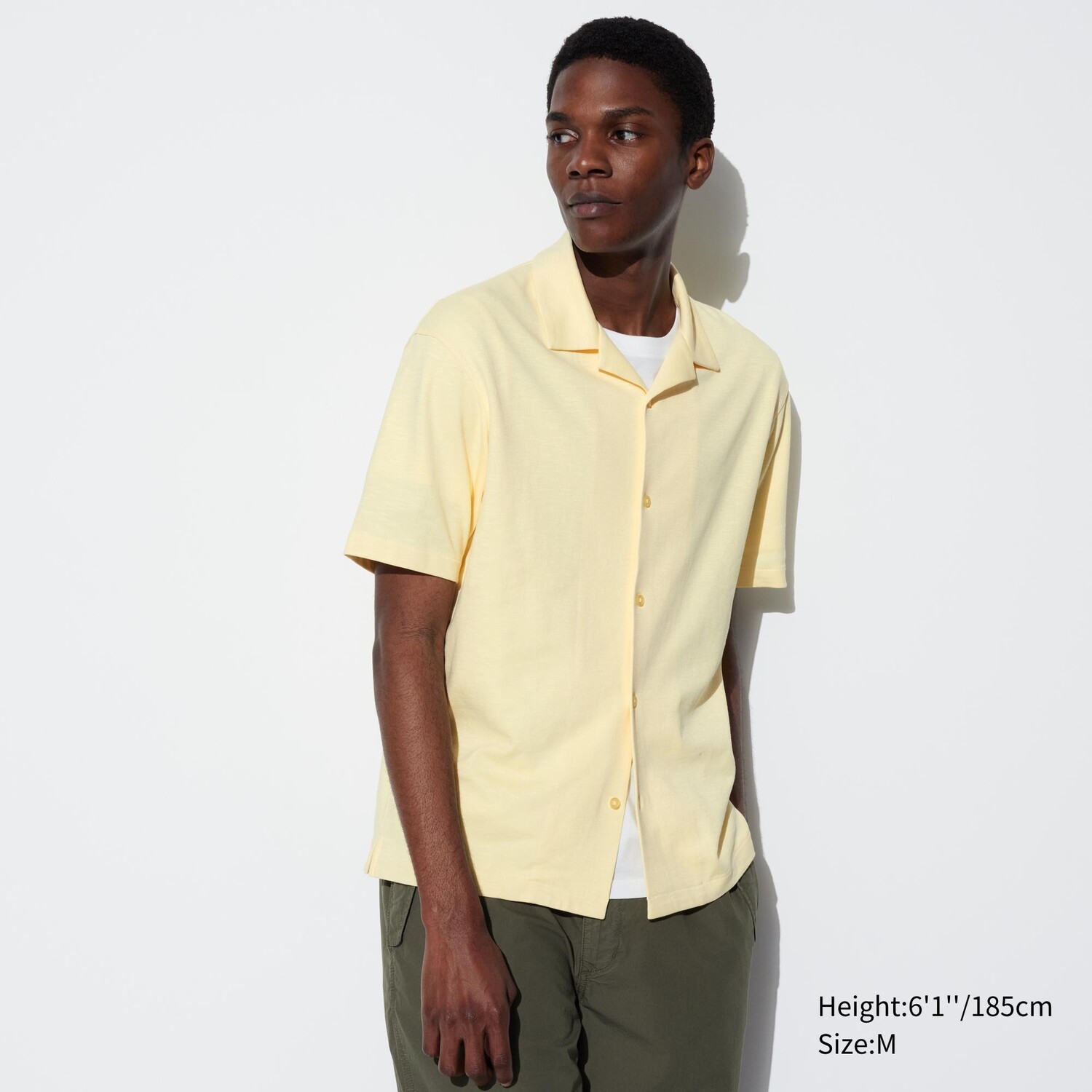 

Хлопковое поло airism UNIQLO, желтый