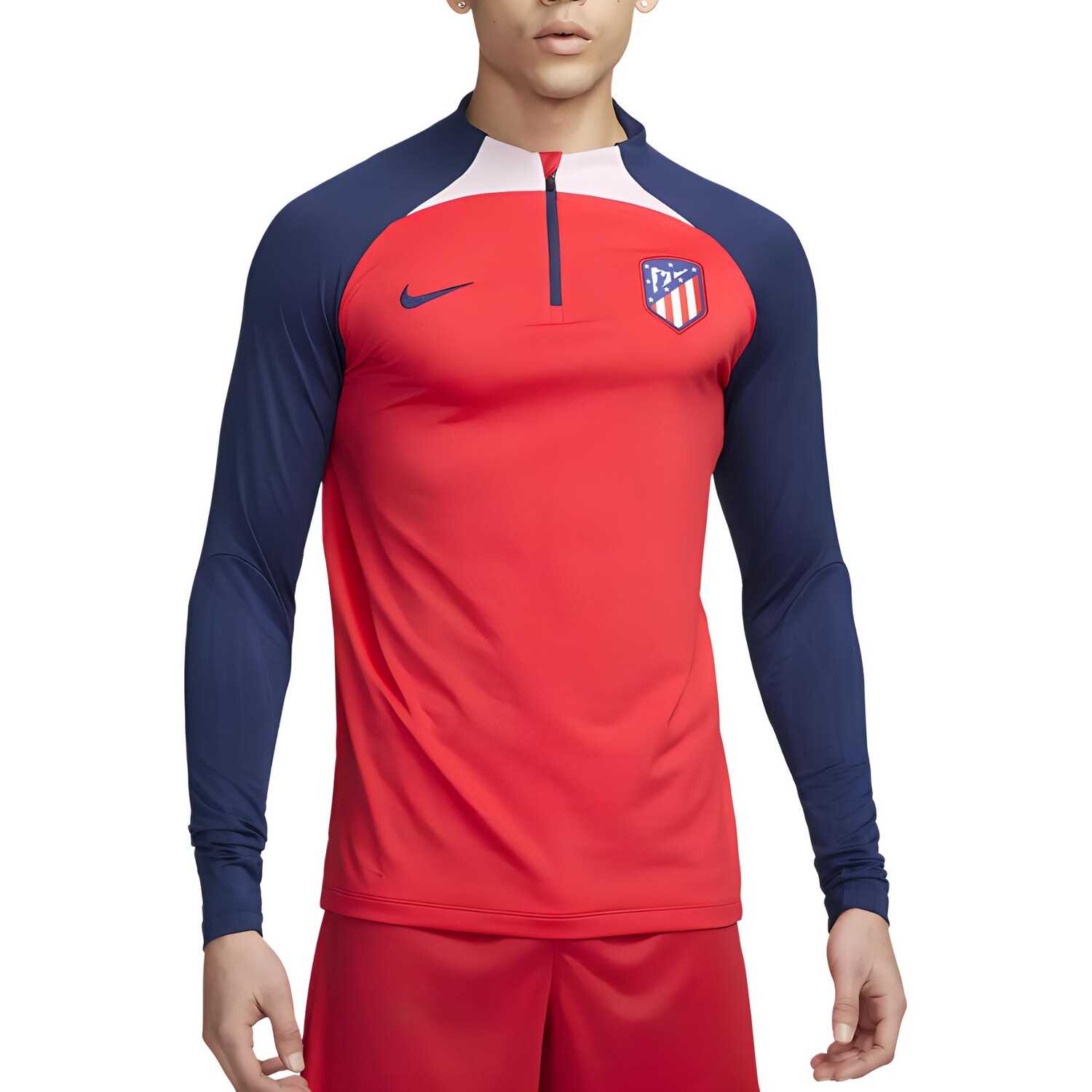 

Футбольная майка мужская красновато-синяя Nike, красный/синий