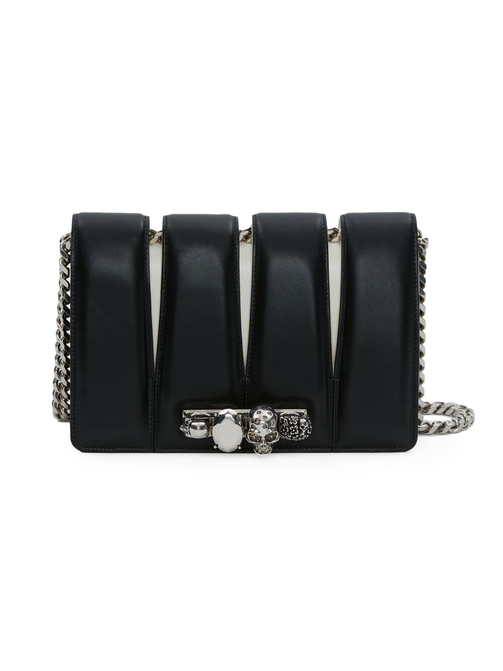 

Кожаная сумка через плечо The Slash Alexander McQueen, черный