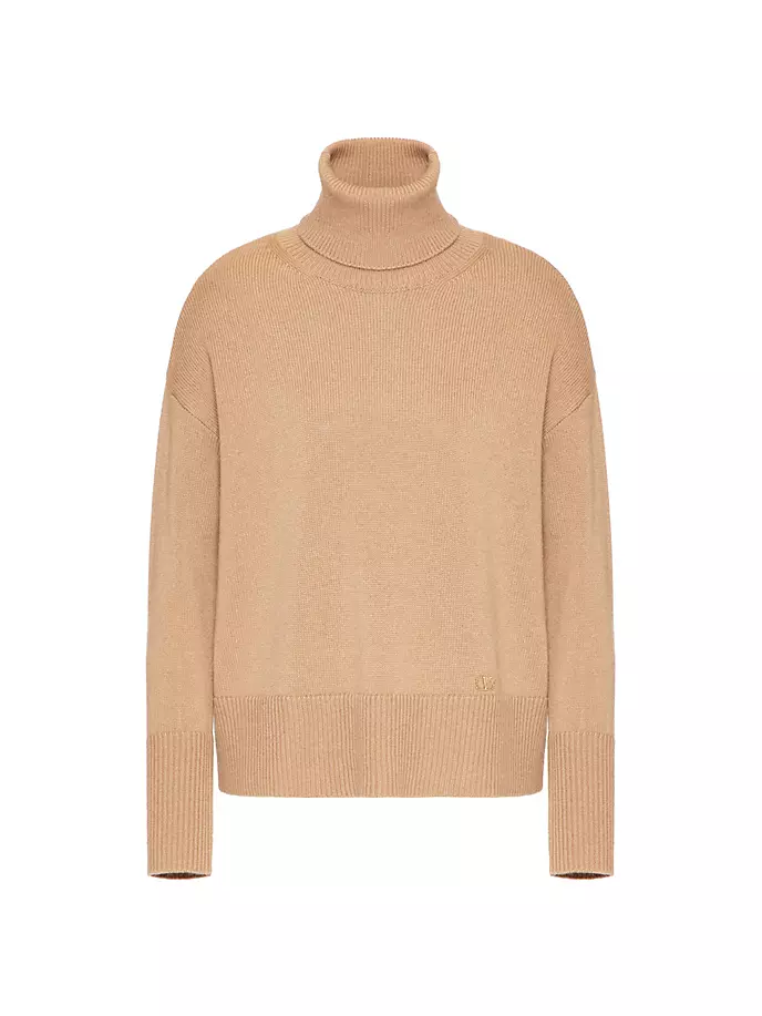 

Кашемировый свитер Valentino Garavani, цвет camel
