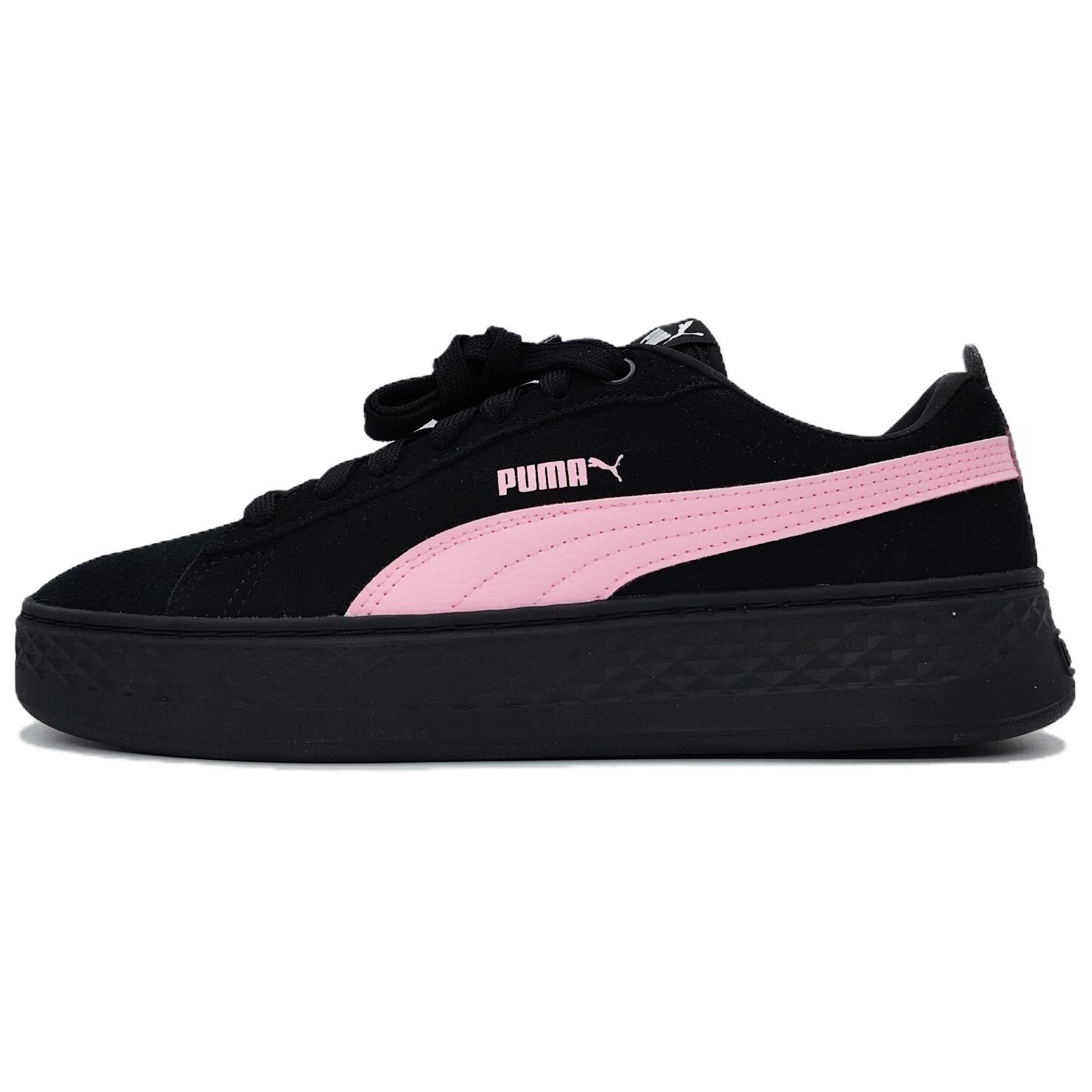 

Кроссовки Puma Smash Platform Skateboarding Shoes Women's Low-top Red, черный