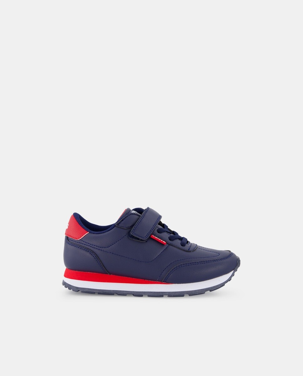 

Детские кроссовки Star Run с низким верхом и эластичной застежкой Levi's, темно-синий