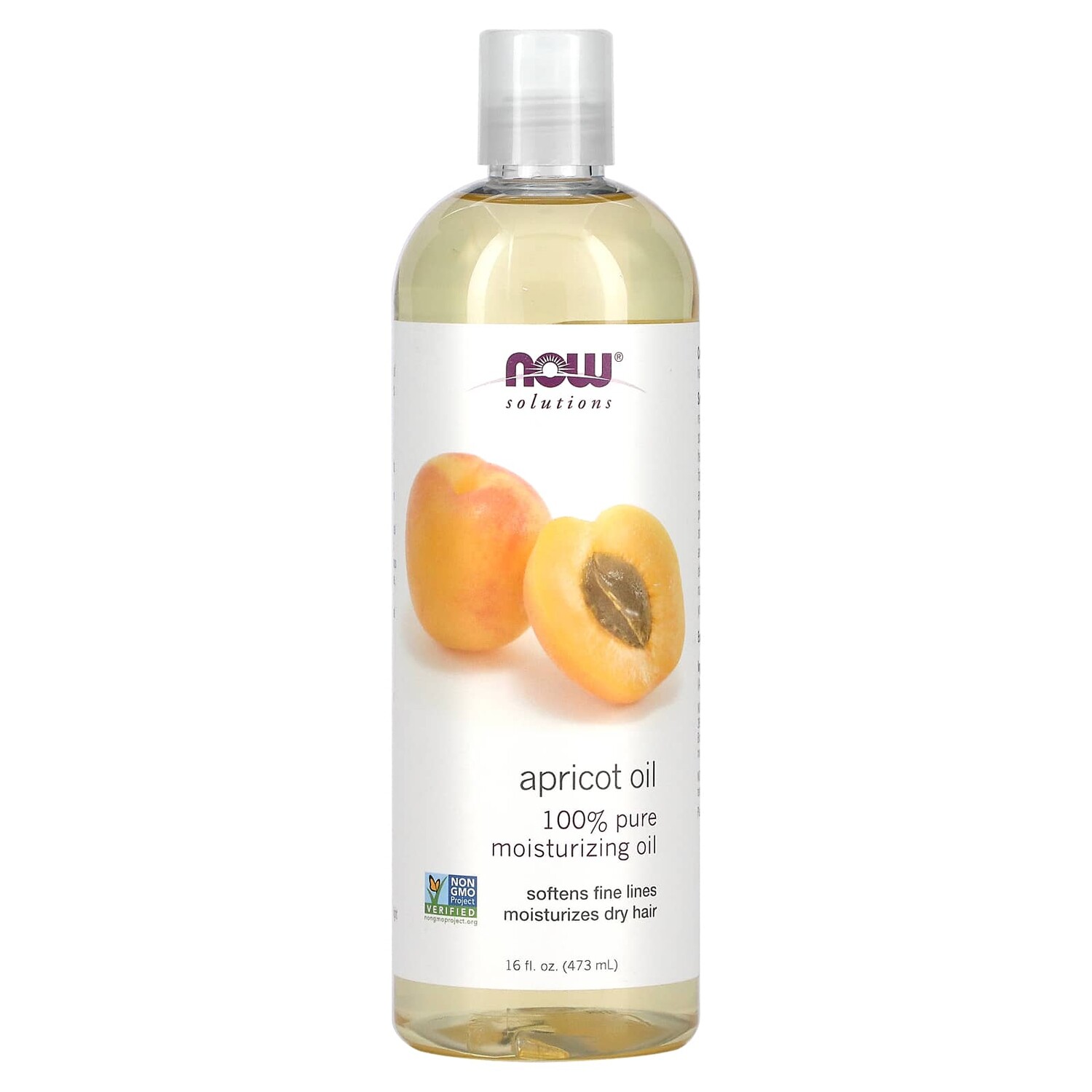 

Solutions, Apricot Oil, 16 жидких унций (473 мл), NOW Foods