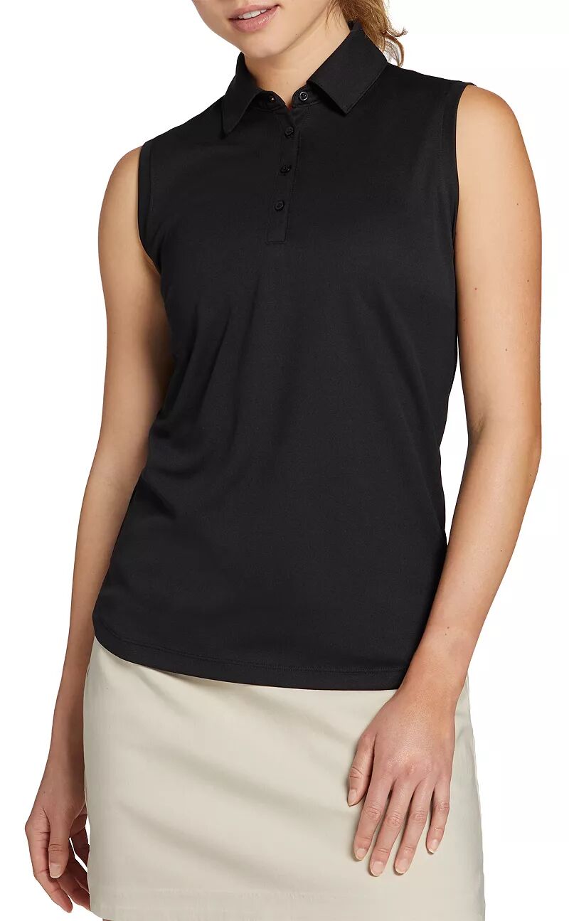 Женская рубашка-поло без рукавов для гольфа Walter Hagen Clubhouse Pique, черный мужская футболка walter white l черный