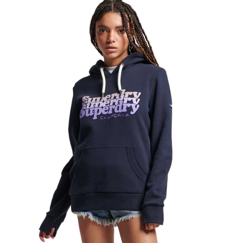 

Худи Superdry Vintage Scripted Infill, синий