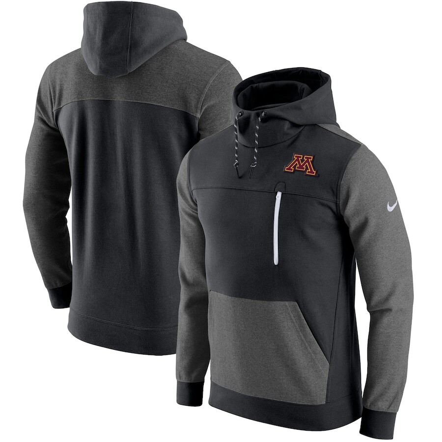

Пуловер с капюшоном Nike Minnesota Golden Gophers, черный