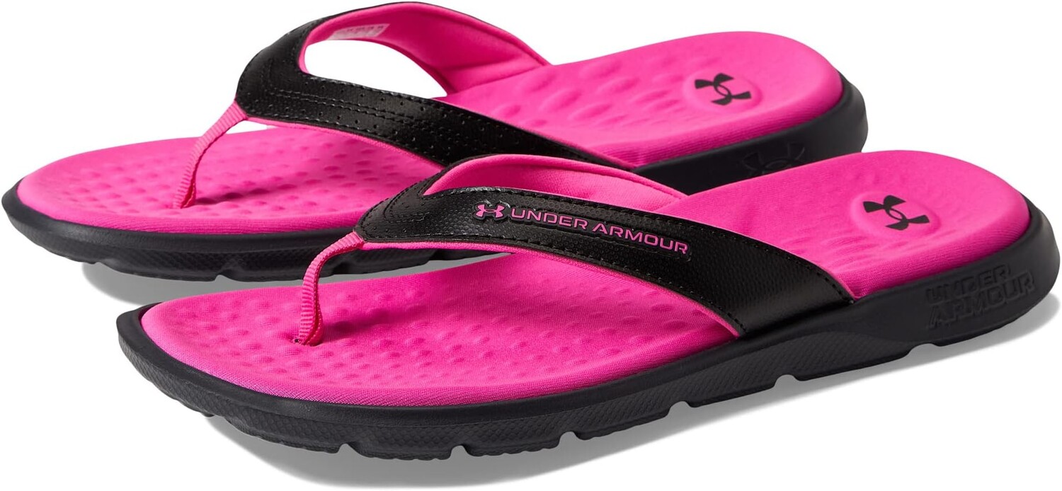 

Шлепанцы Ignite Marbella Under Armour, цвет Black/Rebel Pink/Rebel Pink