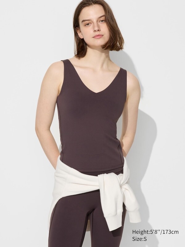 

Топ-Бюстгальтер airism active без рукавов Uniqlo, коричневый
