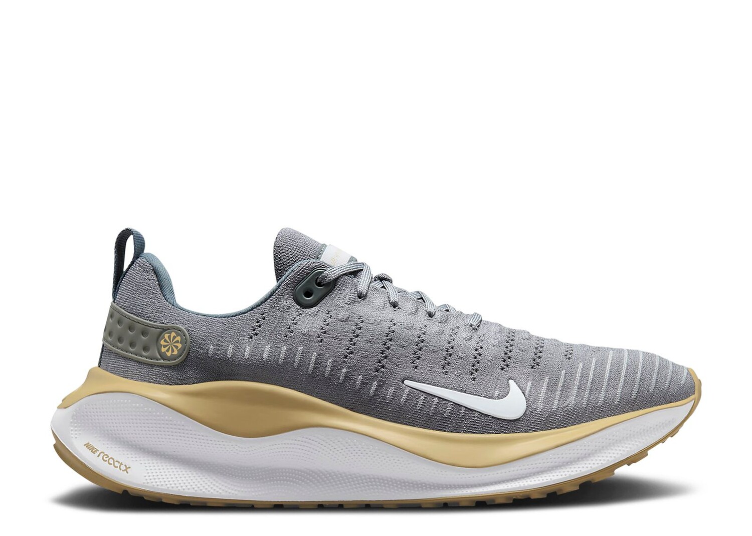 

Кроссовки Nike Reactx Infinity Run 4 'Cool Grey Vegas Gold', серый