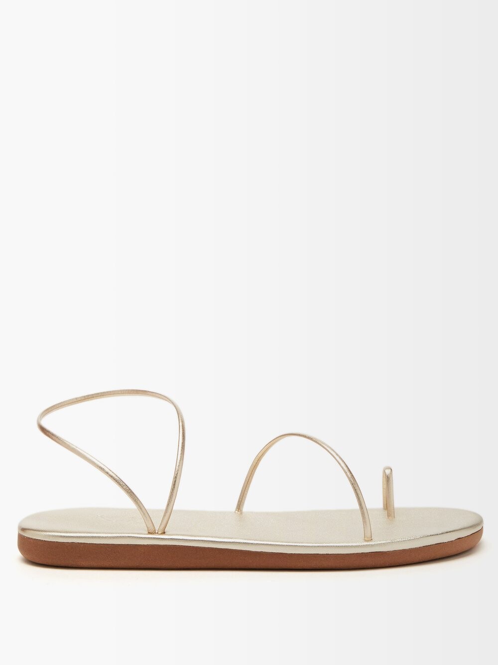 

Кожаные сандалии kansiz с перекрестными ремешками Ancient Greek Sandals, золото