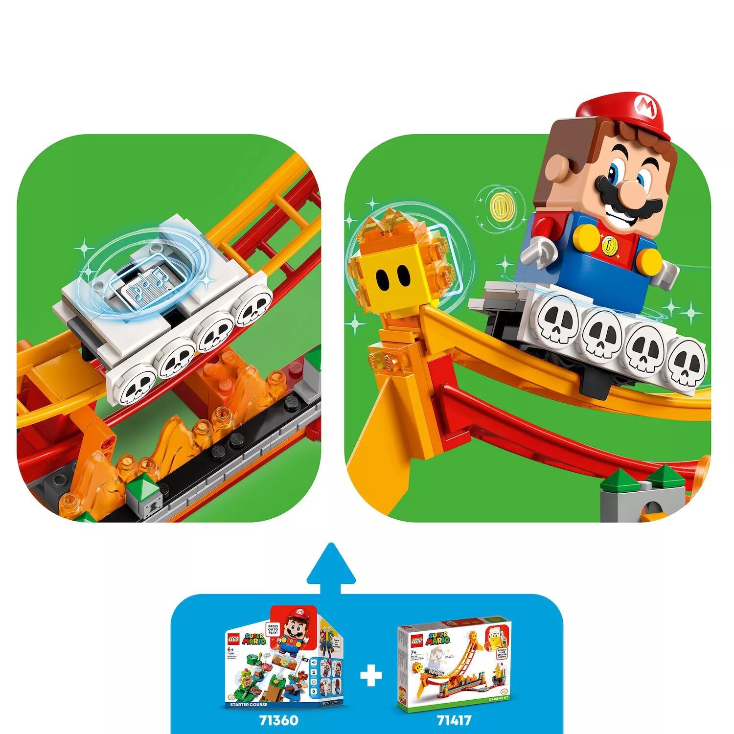 

LEGO Super Mario Lava Wave Ride Expansion Set 71416 Набор строительных игрушек LEGO