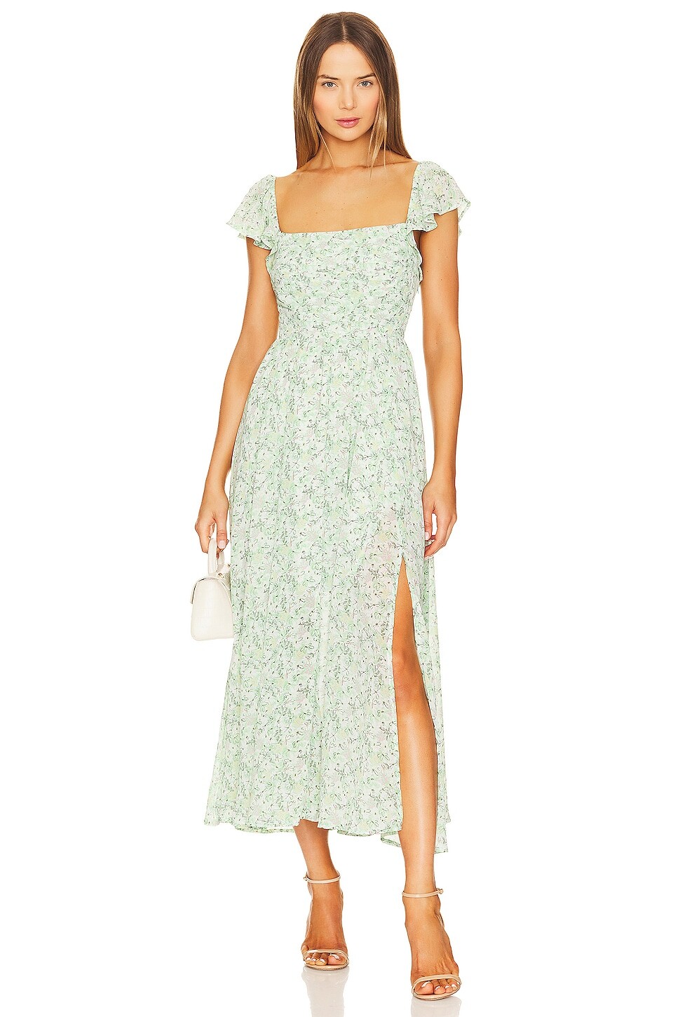 

Платье ASTR the Label Luisa, цвет Green Multi Floral