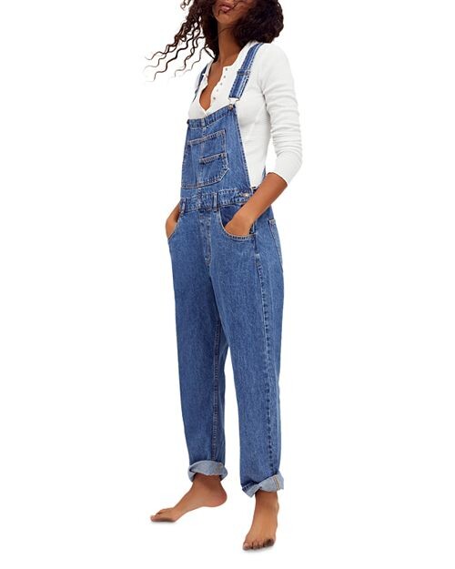 

Хлопковые джинсовые комбинезоны Ziggy Free People, цвет Blue