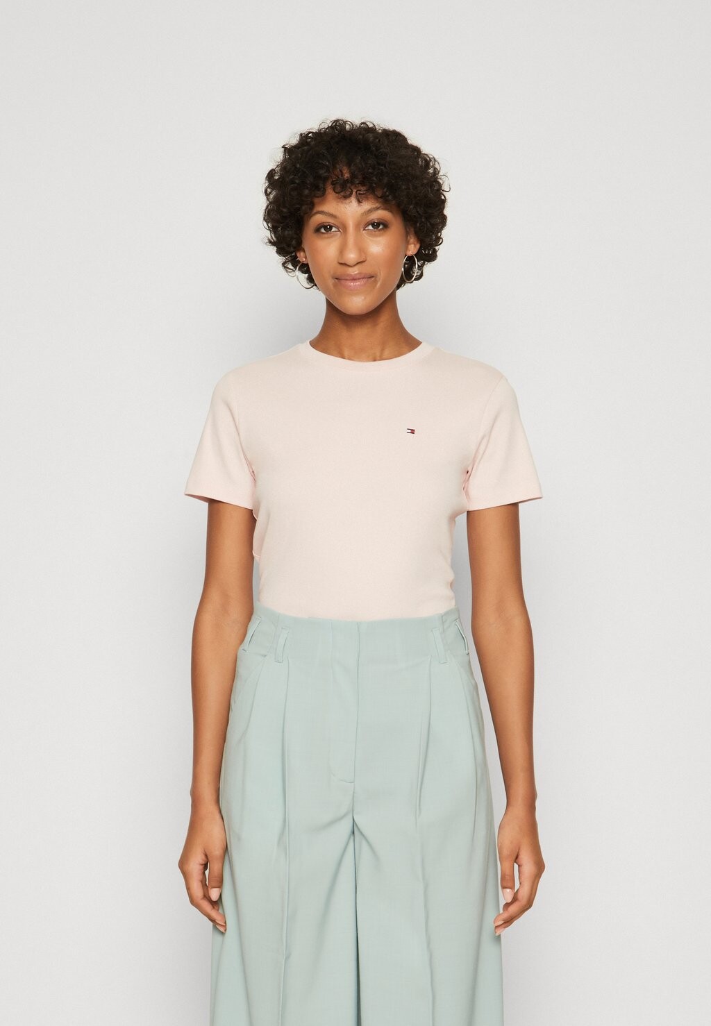 

Футболка с принтом NEW SLIM CODY Tommy Hilfiger, цвет whimsy pink
