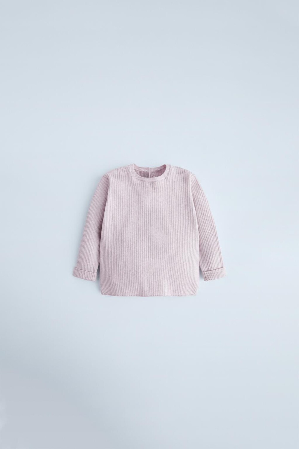 

Свитер в ребруску с пуговицами ZARA, светло-розовый