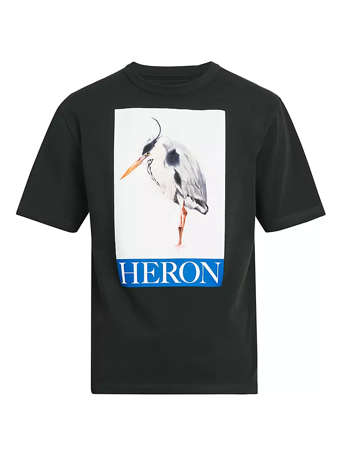 

Футболка с рисунком Heron Bird Heron Preston, черный