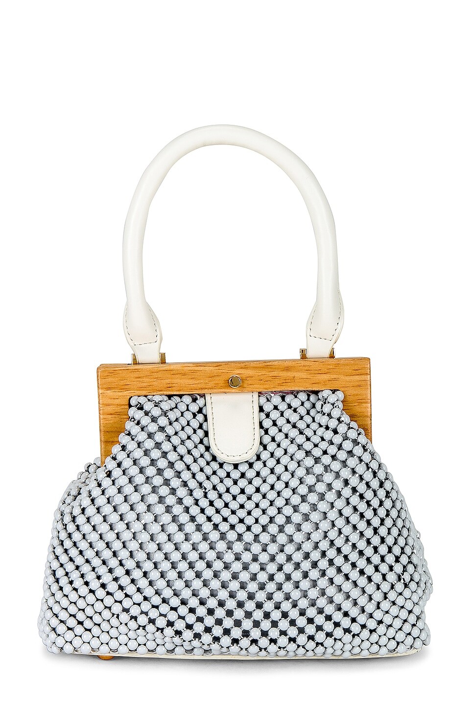 

Сумка olga berg Marlo Ball Mesh Top Handle, белый