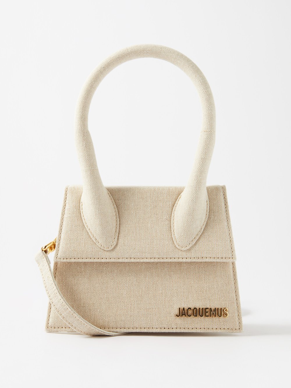 Льняная сумка chiquito среднего размера Jacquemus, бежевый jacquemus мини сумка jacquemus le chiquito черный