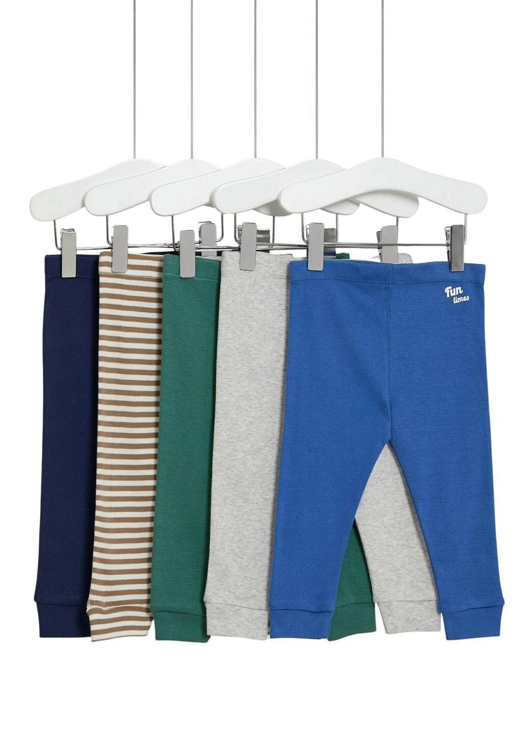 

Брюки 5 PACK Marks & Spencer, цвет blue grey green
