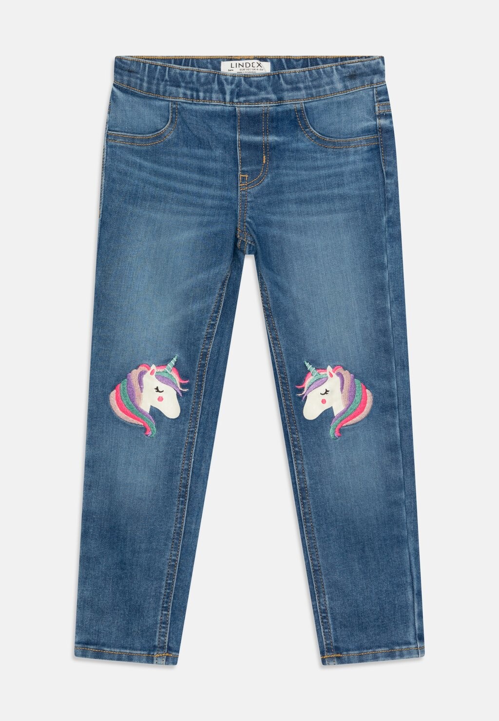 

Джинсы Slim Fit TROUSERS UNICORN KNEEPATCH Lindex, цвет blue denim