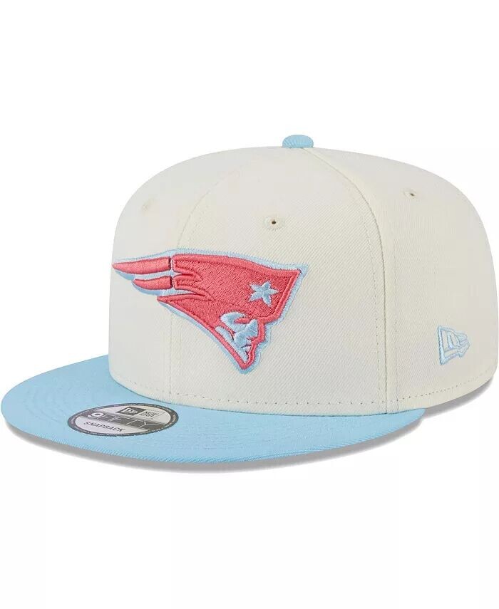 

Мужская кремово-голубая кепка New England Patriots Two-Tone Color Pack 9FIFTY Snapback Hat New Era, белый