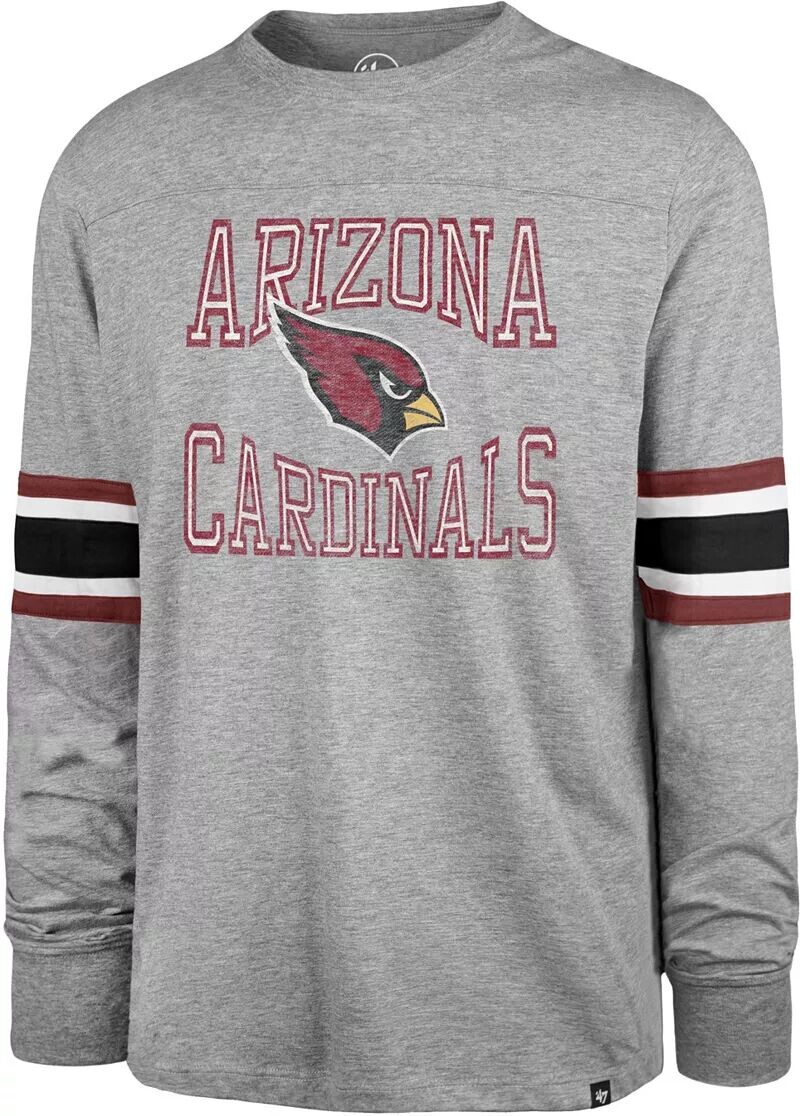 

Мужская серая футболка с длинным рукавом '47 Arizona Cardinals Cover 2