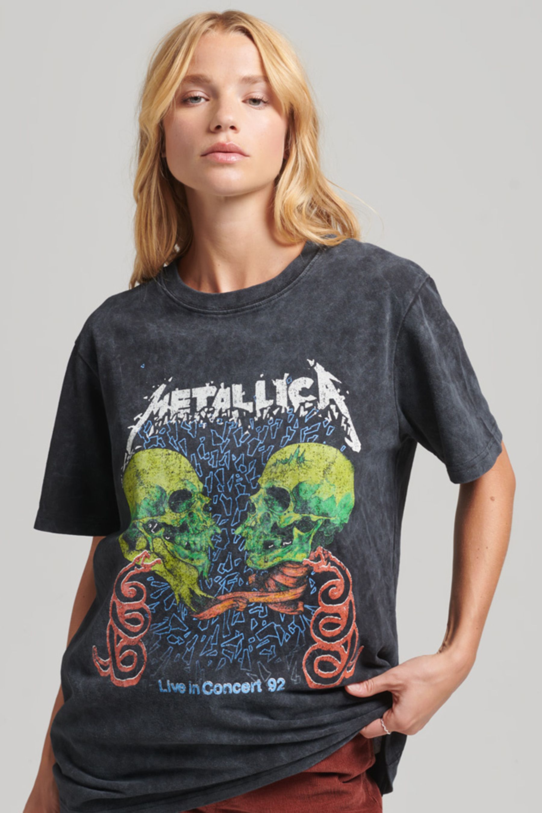 

Футболка Metallica ограниченного выпуска Superdry, черный