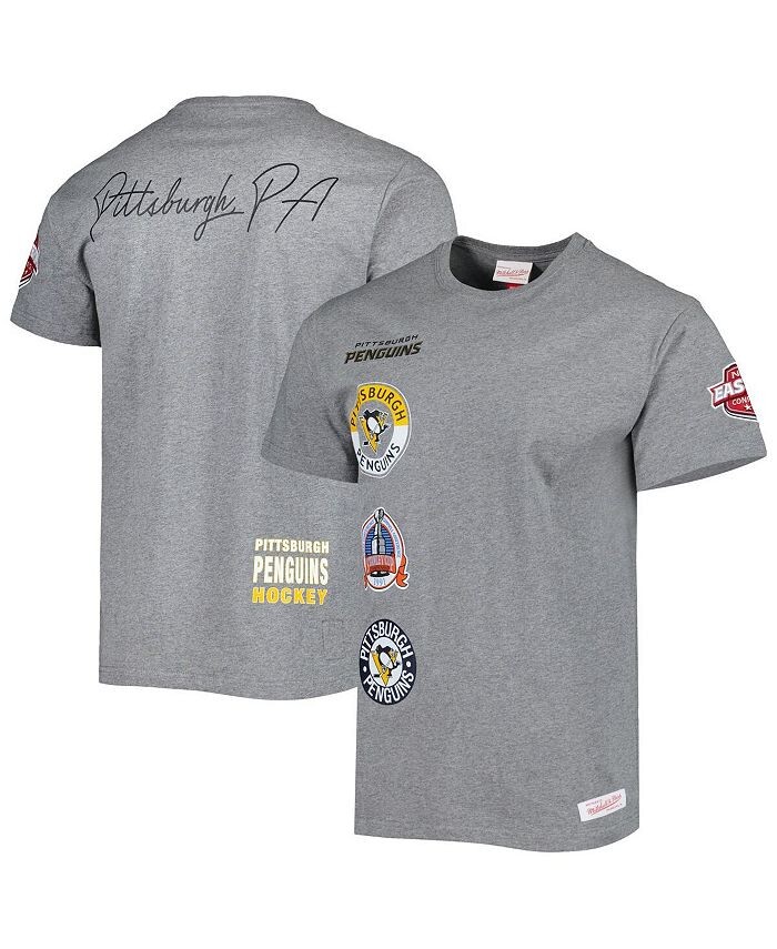 

Мужская футболка Heather Grey Pittsburgh Penguins City Collection Mitchell & Ness, серый