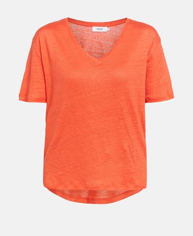 

Льняной лонгслив Notshy Cashmere, оранжевый