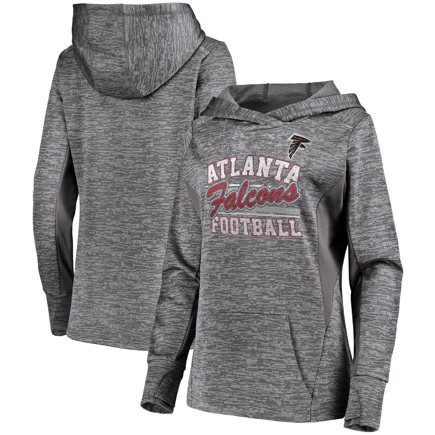 

Женский пуловер с капюшоном Majestic Grey Atlanta Falcons Showtime Quick Out Majestic