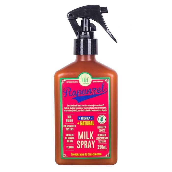 Кондиционер для волос Acondicionador Sin Aclarado Leave-in Rapunzel Milk Spray Lola Cosmetics, 250 ml молочко для ухода за волосами fanola восстанавливающее несмываемое спрей молочко wonder nourishing