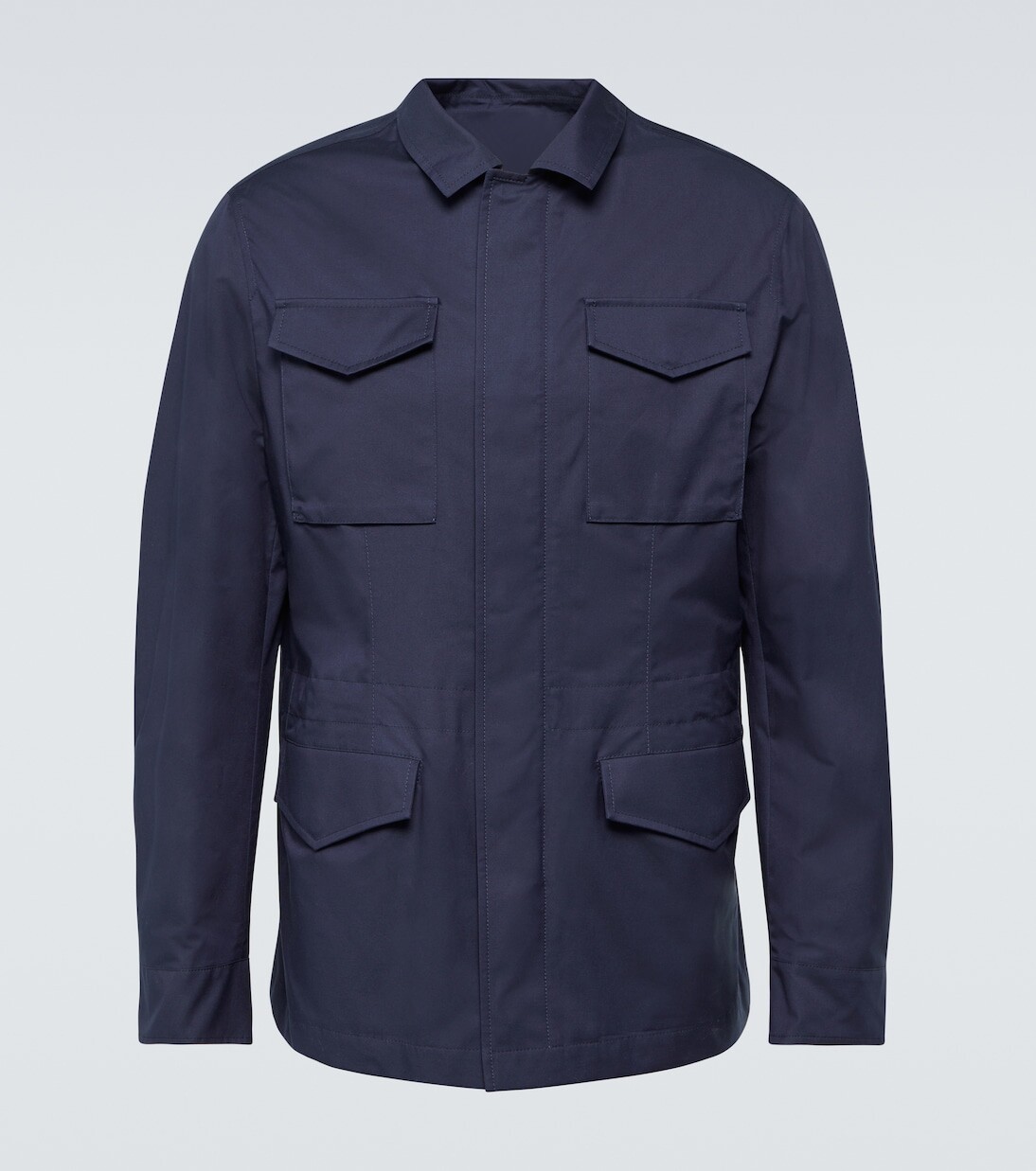 

Куртка из смесового хлопка Brunello Cucinelli, синий