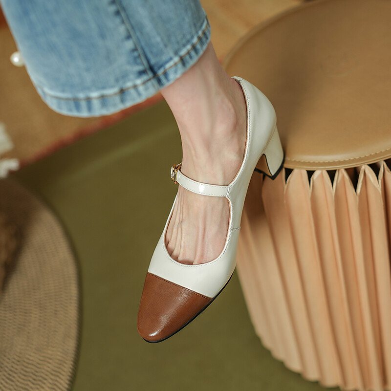 

Туфли Мэри Джейн женские Mo Lin, цвет Cream Apricot