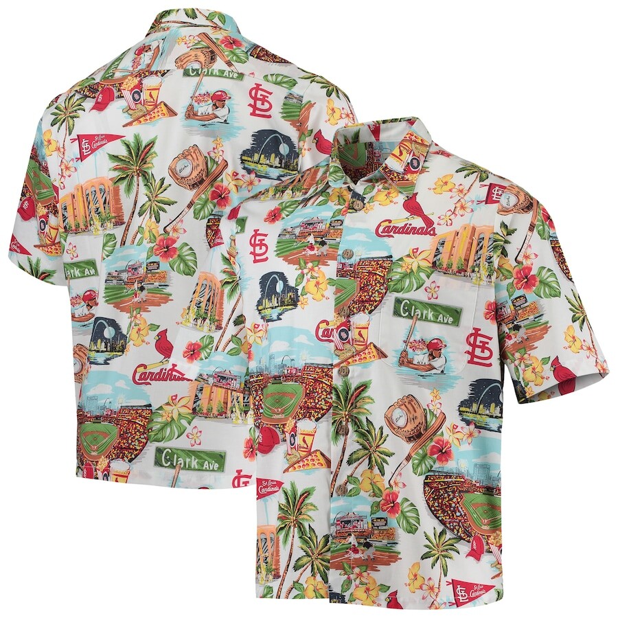 

Рубашка Reyn Spooner St Louis Cardinals, белый