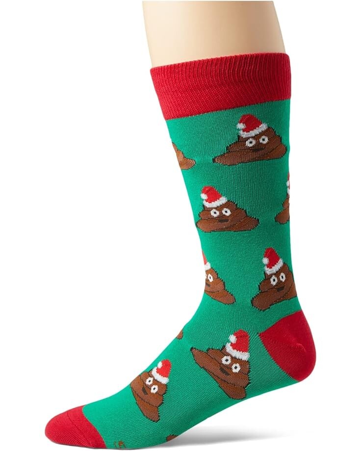 Носки Socksmith Jolly Poo, зеленый