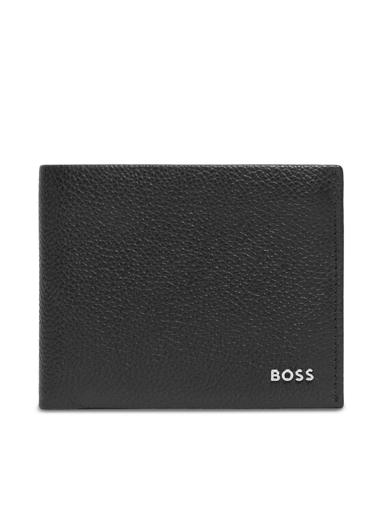 Большой мужской кошелек Boss, черный