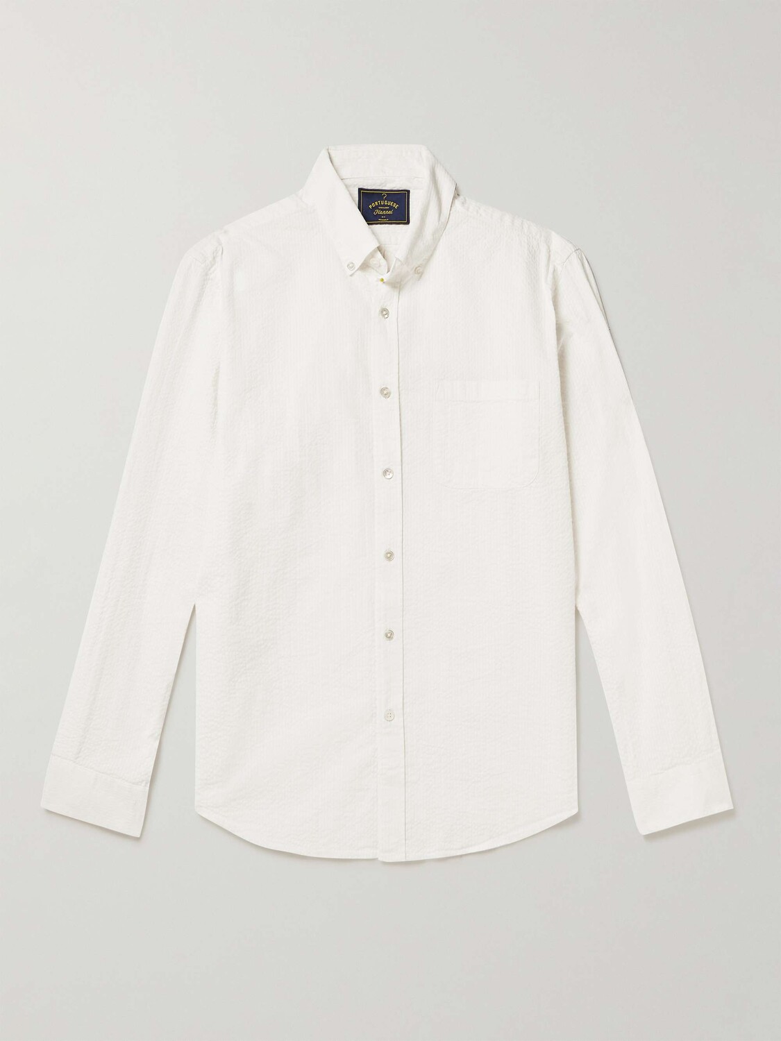 

Рубашка Atlantico из хлопка и сирсакера PORTUGUESE FLANNEL, белый