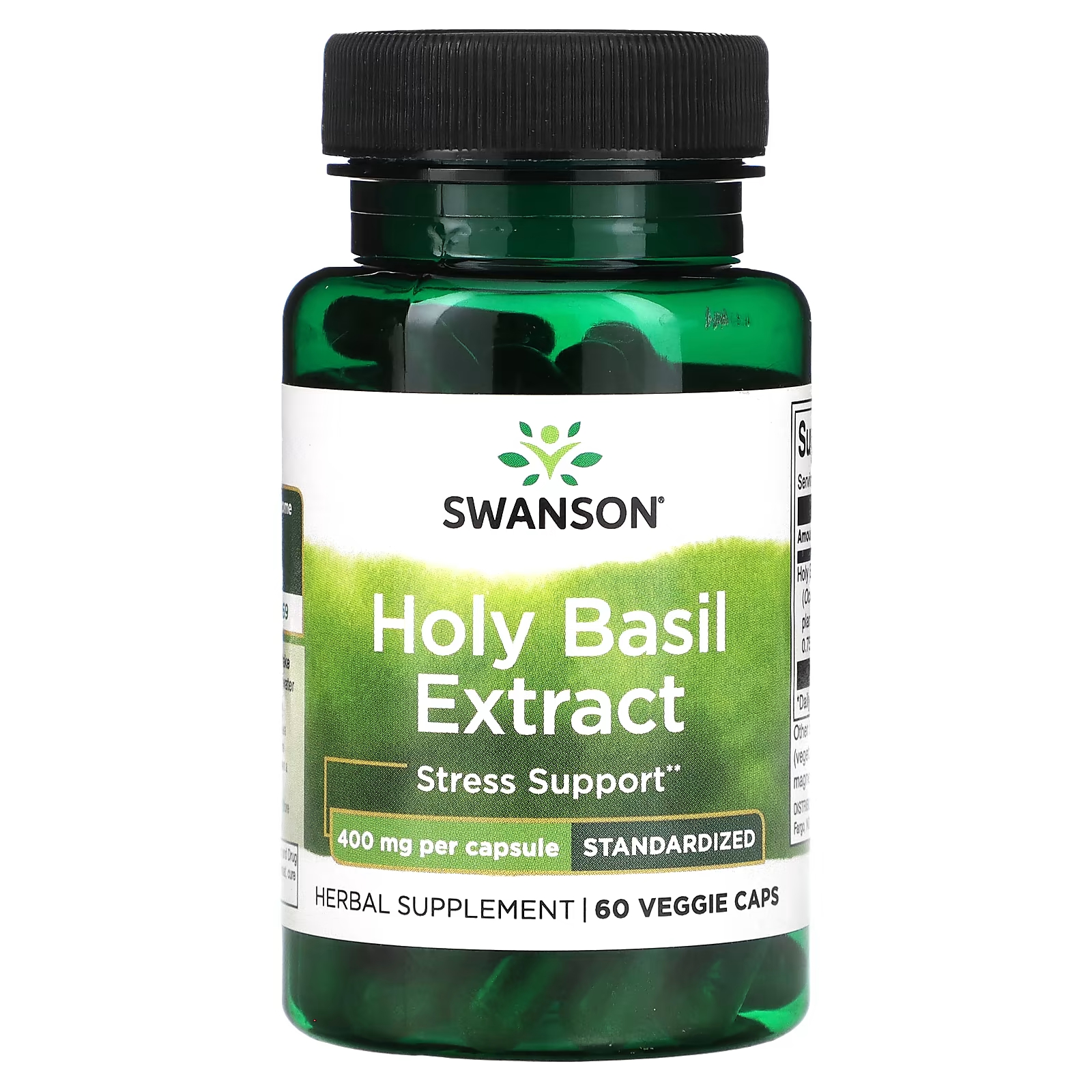Swanson Экстракт базилика священного 400 мг 60 растительных капсул
